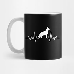 German Shepherd Heartbeat Mug